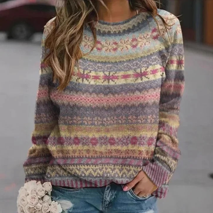 Lorraine™ | Retro Pastel Highland Sweater
