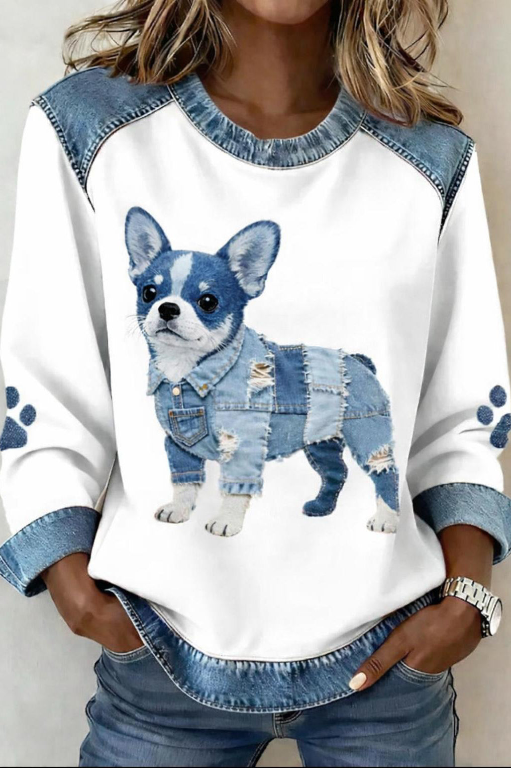 Élyra | Blouse Patchwork Moderne et Élégante