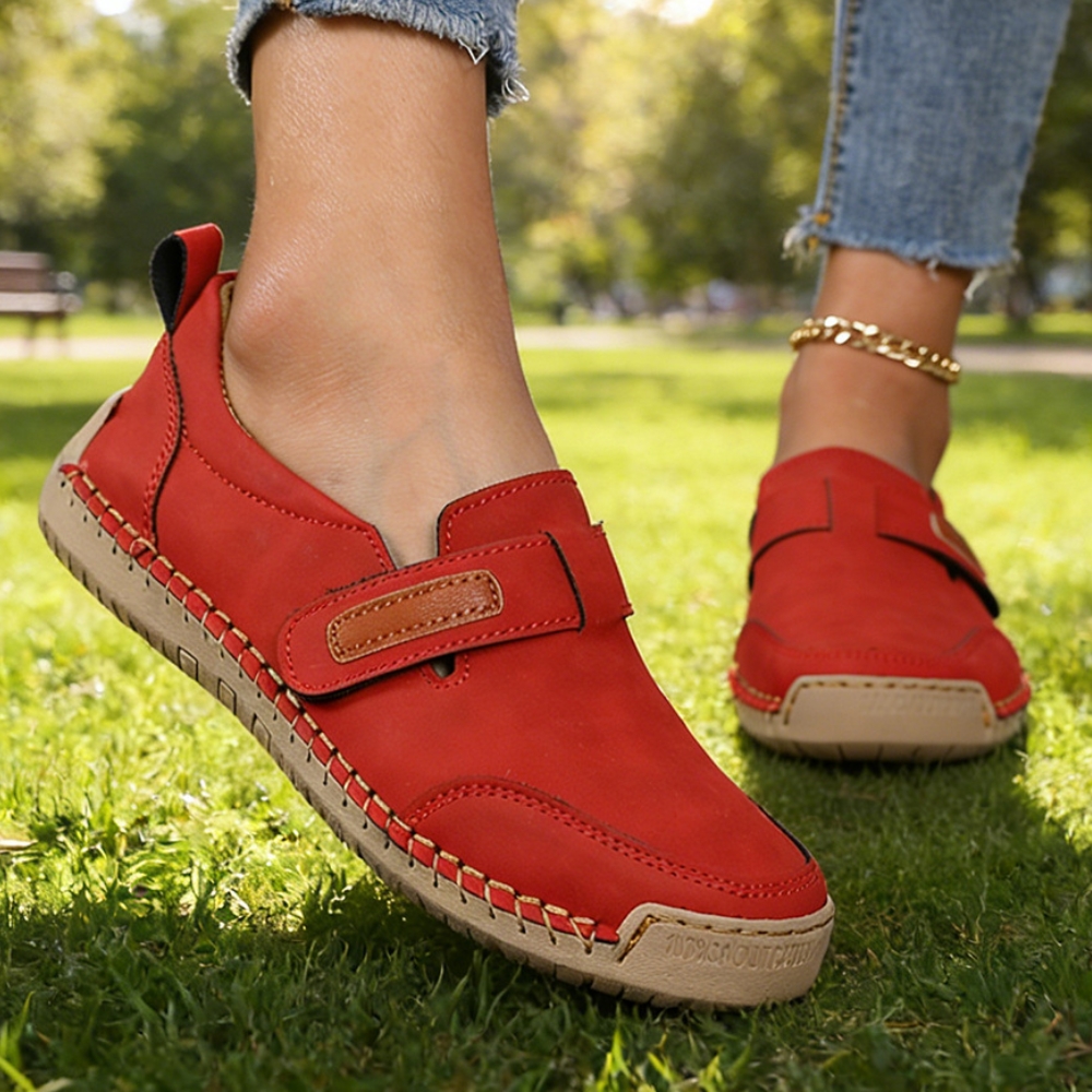 Women’s Hand-Stitched Walking Shoes – Comfortable Casual Everyday Shoes