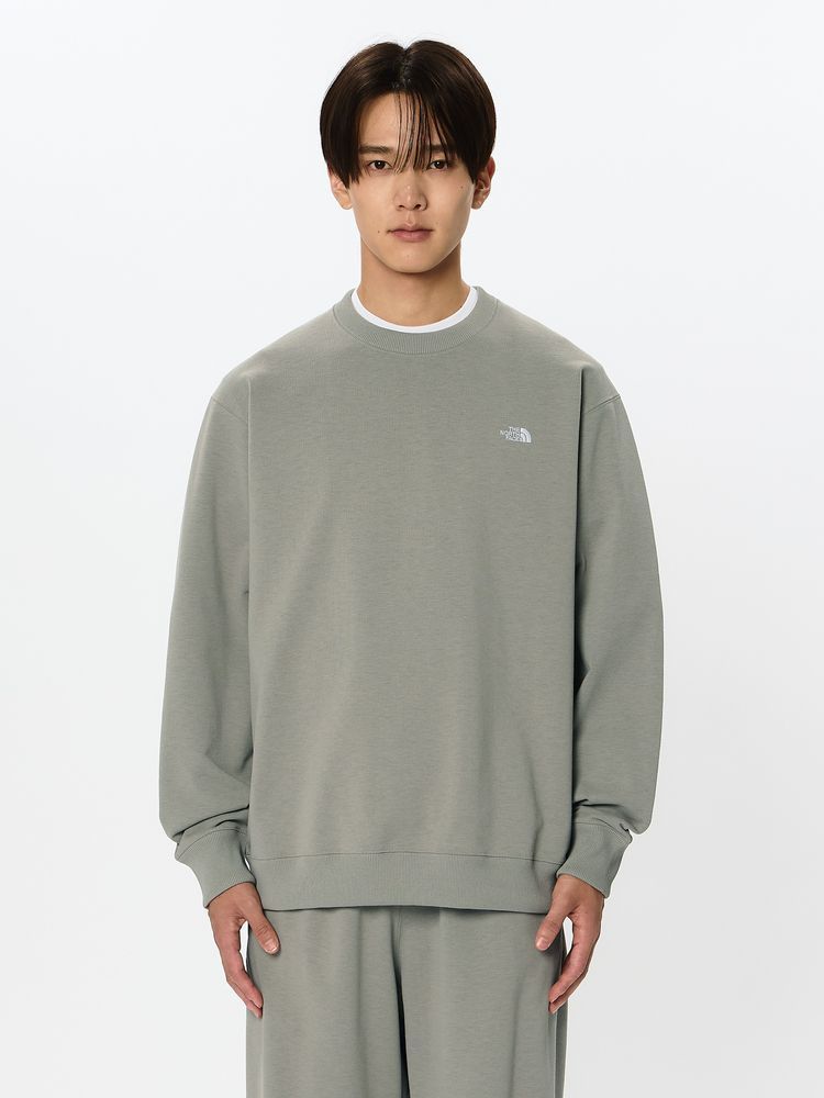 スモールロゴヘザースウェットクルー（ユニセックス）