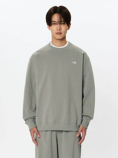 スモールロゴヘザースウェットクルー（ユニセックス）