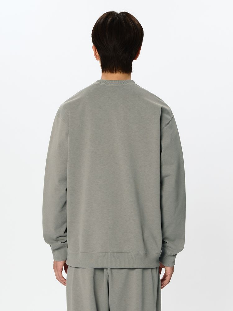 スモールロゴヘザースウェットクルー（ユニセックス）