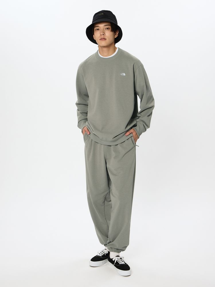 スモールロゴヘザースウェットクルー（ユニセックス）