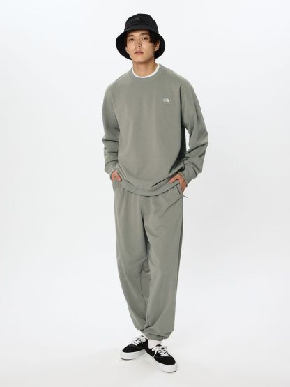 スモールロゴヘザースウェットクルー（ユニセックス）