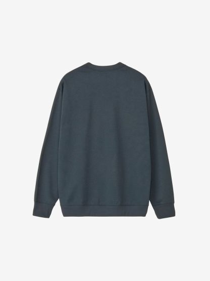 スモールロゴヘザースウェットクルー（ユニセックス）