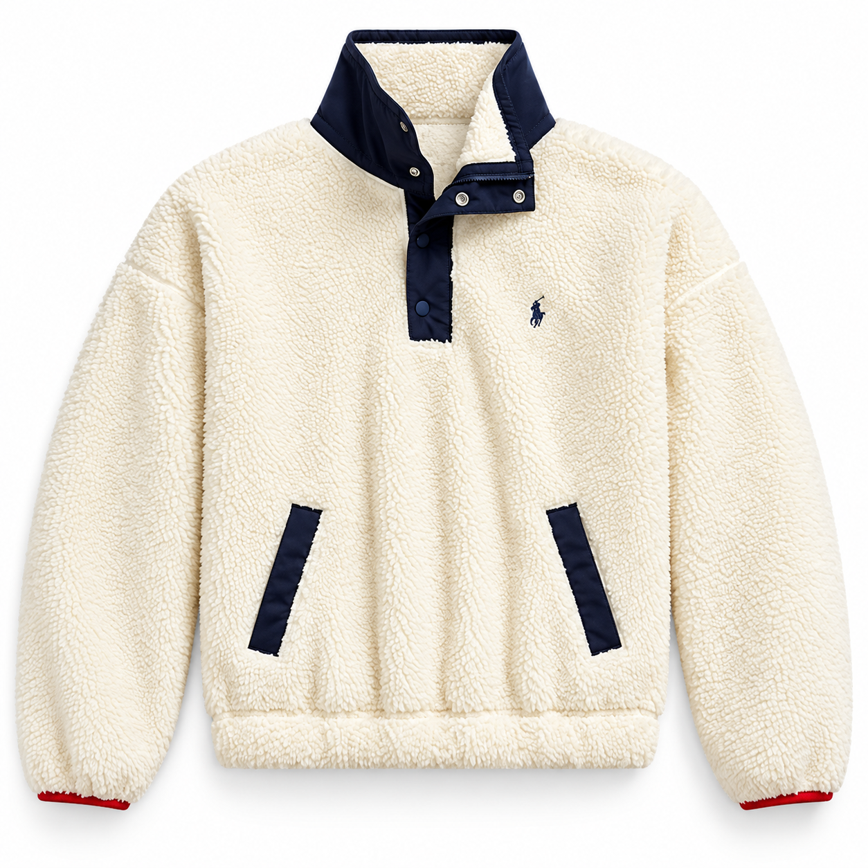 Polo Bear High-Pile Fleece Funnelneck