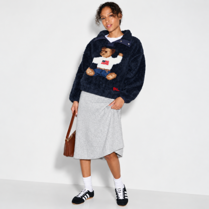 Polo Bear High-Pile Fleece Funnelneck