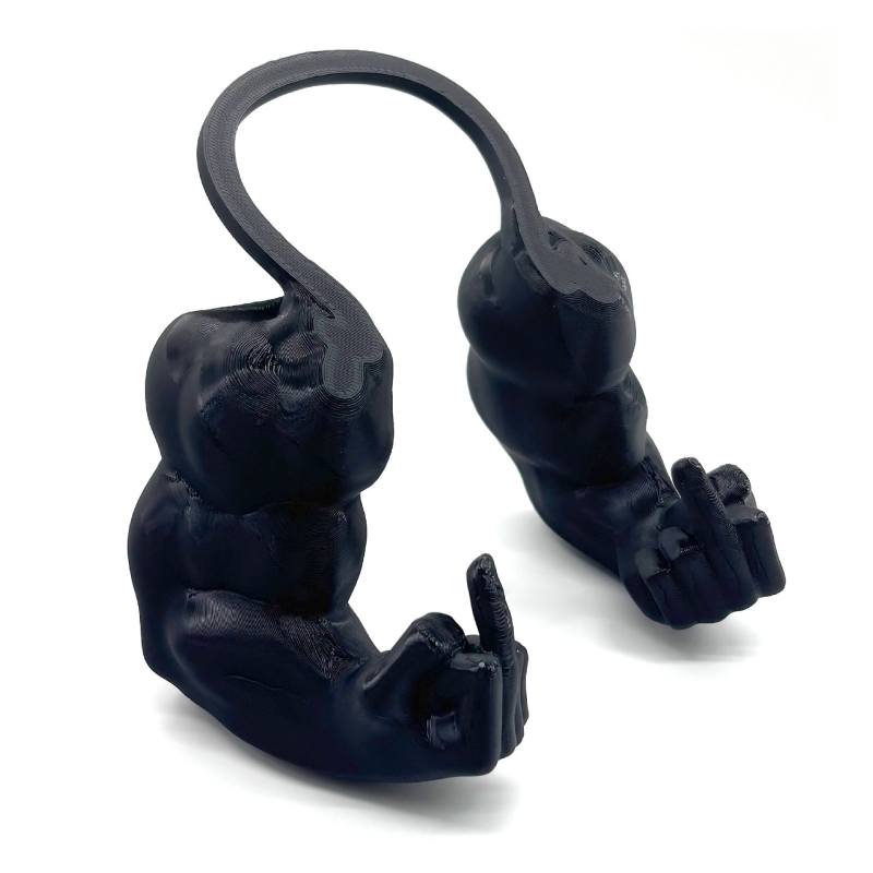 Human Arm for Cat Bodybuilder Funny Fake Cat Hand Toy for Home Decor and Gifts