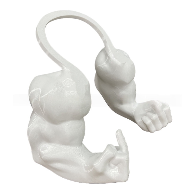 Human Arm for Cat Bodybuilder Funny Fake Cat Hand Toy for Home Decor and Gifts