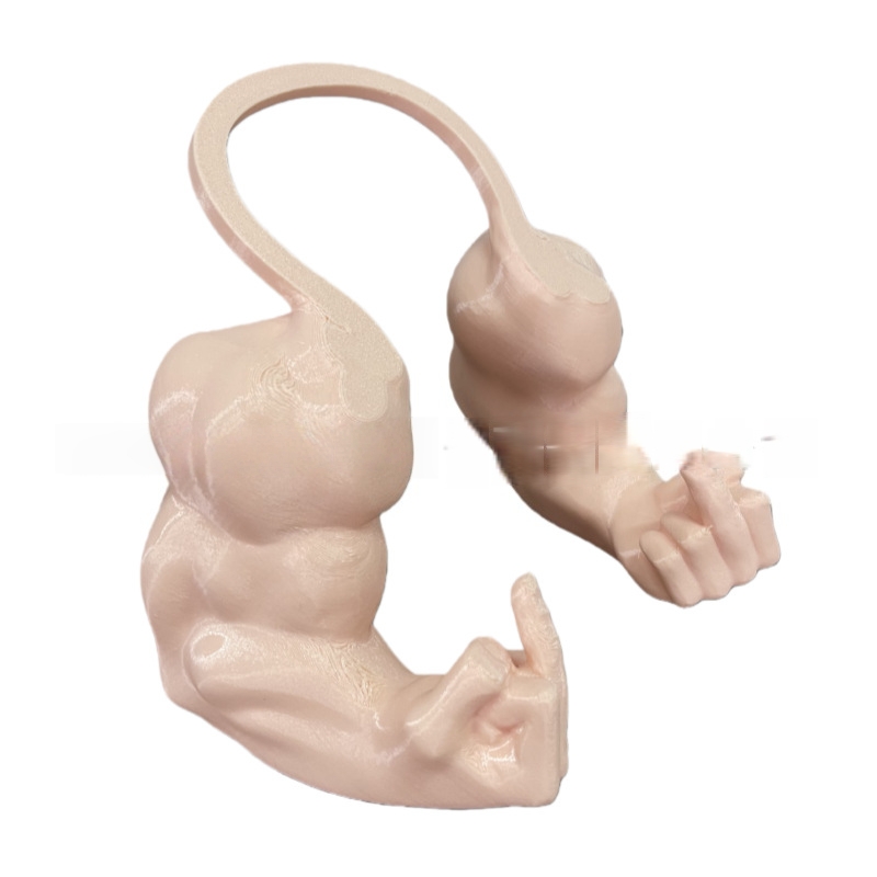 Human Arm for Cat Bodybuilder Funny Fake Cat Hand Toy for Home Decor and Gifts