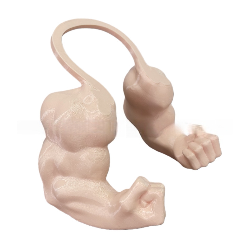 Human Arm for Cat Bodybuilder Funny Fake Cat Hand Toy for Home Decor and Gifts