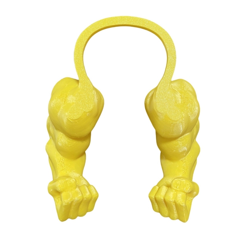 Human Arm for Cat Bodybuilder Funny Fake Cat Hand Toy for Home Decor and Gifts