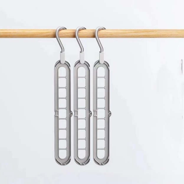 Space Saving Multi Slot Clothes Hanger for Closet