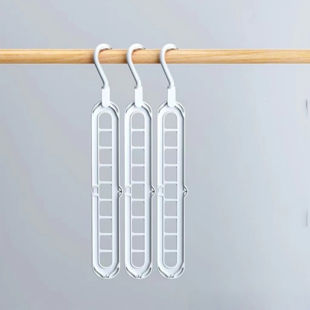 Space Saving Multi Slot Clothes Hanger for Closet