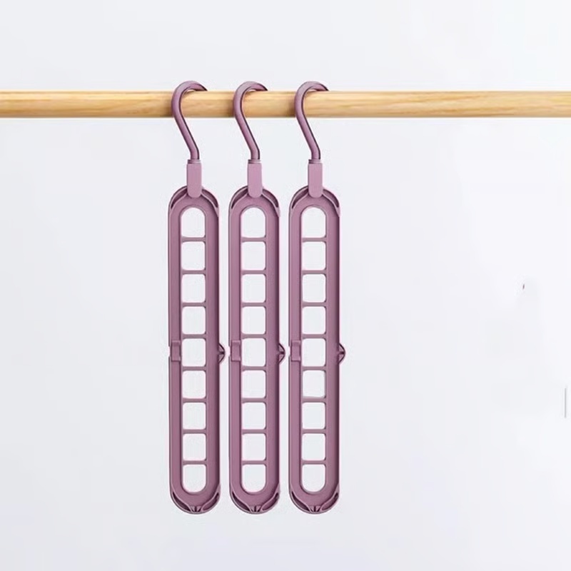 Space Saving Multi Slot Clothes Hanger for Closet