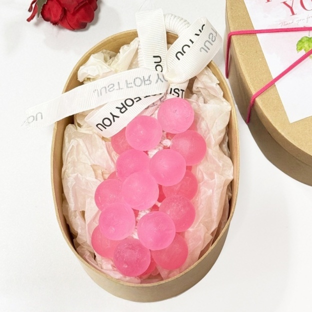 Crystal Grape Soap String – Handmade Moisturizing Grape-Shaped Soap for Bathroom Décor & Daily Cleansing
