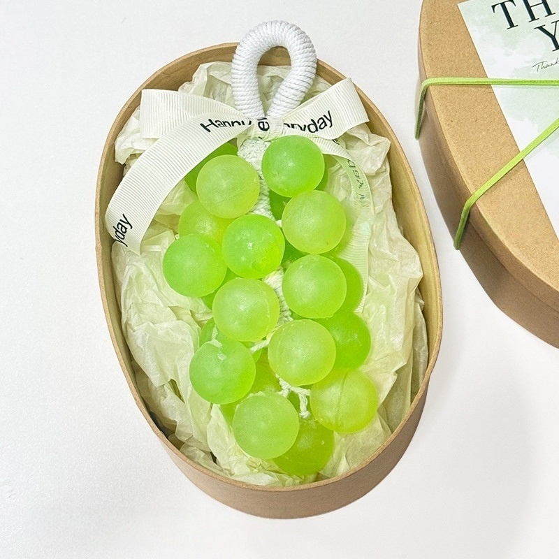 Crystal Grape Soap String – Handmade Moisturizing Grape-Shaped Soap for Bathroom Décor & Daily Cleansing