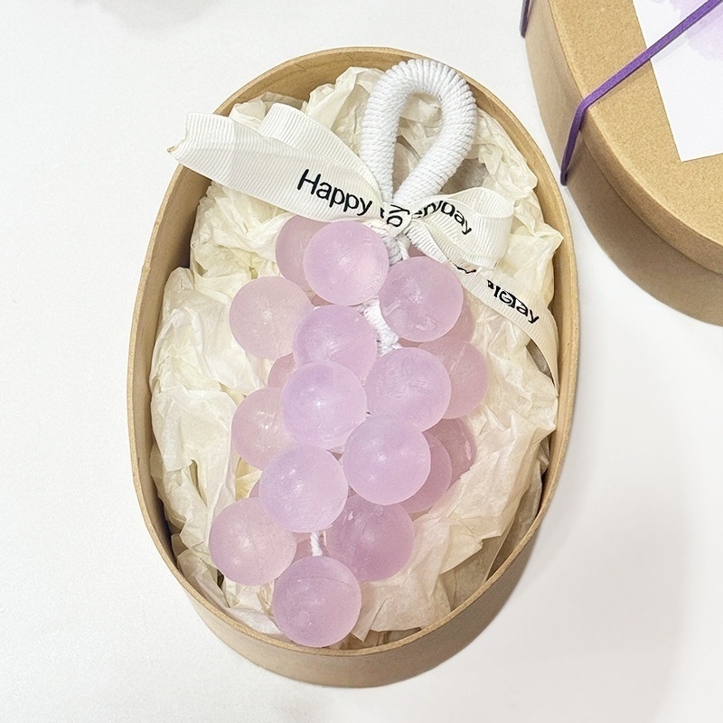 Crystal Grape Soap String – Handmade Moisturizing Grape-Shaped Soap for Bathroom Décor & Daily Cleansing