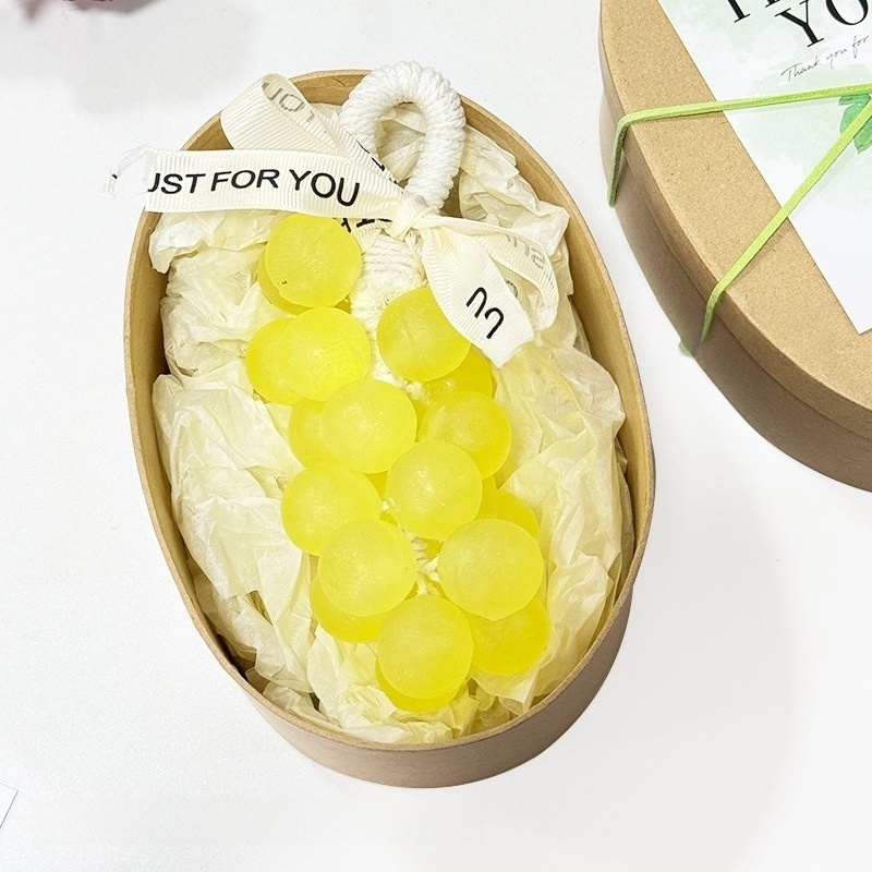 Crystal Grape Soap String – Handmade Moisturizing Grape-Shaped Soap for Bathroom Décor & Daily Cleansing