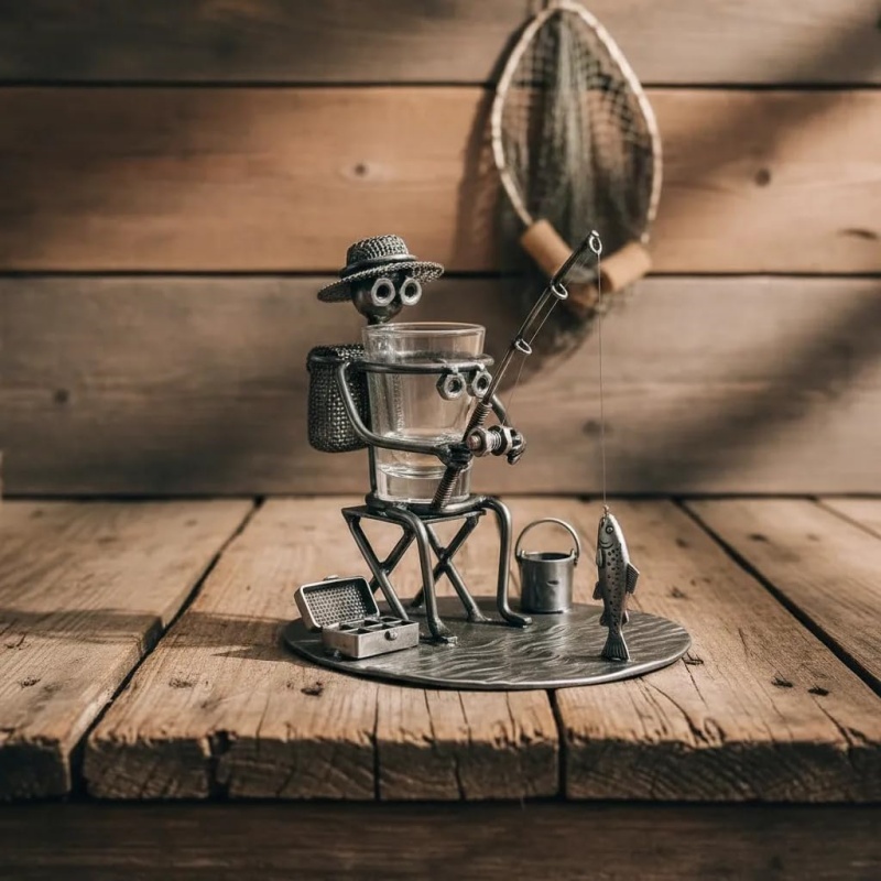 Heritage Fishing Shot Glass Holder
