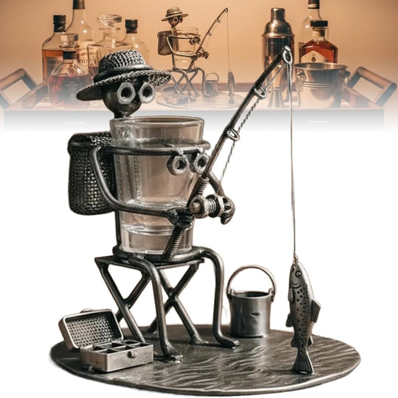 Heritage Fishing Shot Glass Holder