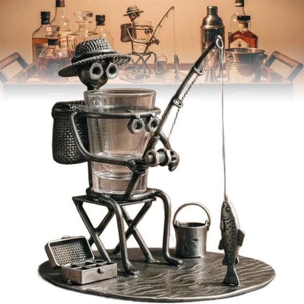 Heritage Fishing Shot Glass Holder