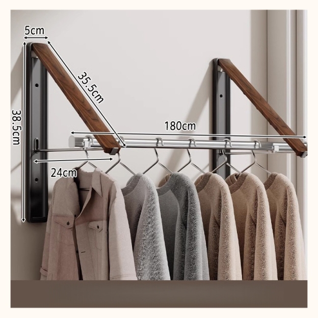 FoldAway™ Wall-Mounted Drying Rack