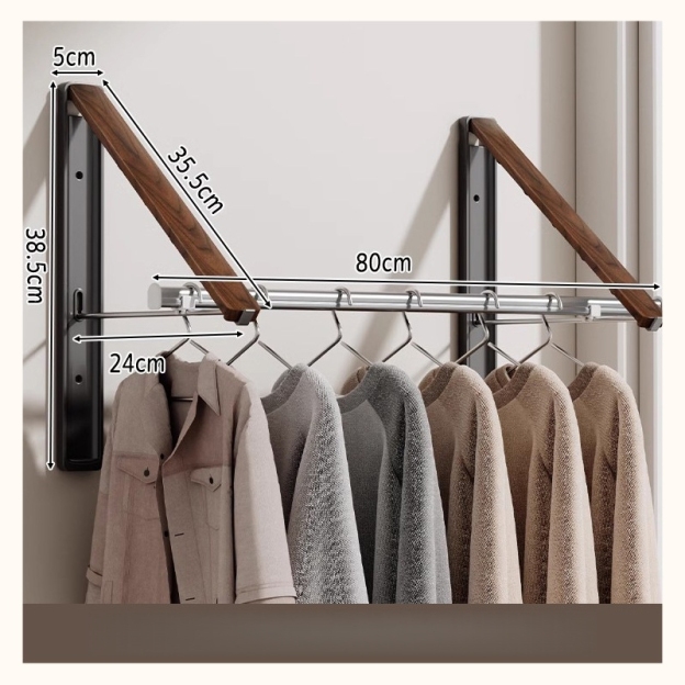 FoldAway™ Wall-Mounted Drying Rack