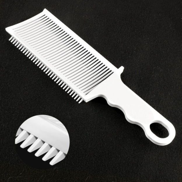 Men’s Curved Haircut Guide Comb – DIY Buzz Cut & Fade Styling Tool for Home Barbering