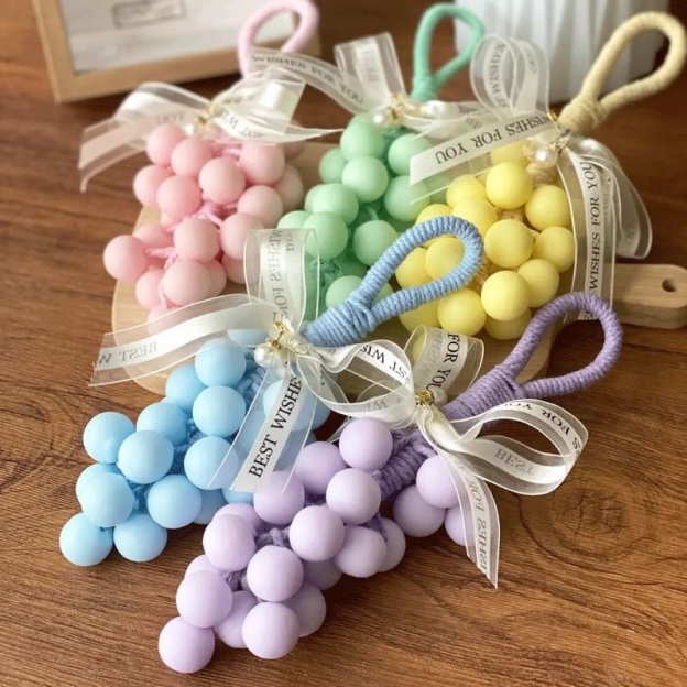 Crystal Grape Soap String – Handmade Moisturizing Grape-Shaped Soap for Bathroom Décor & Daily Cleansing