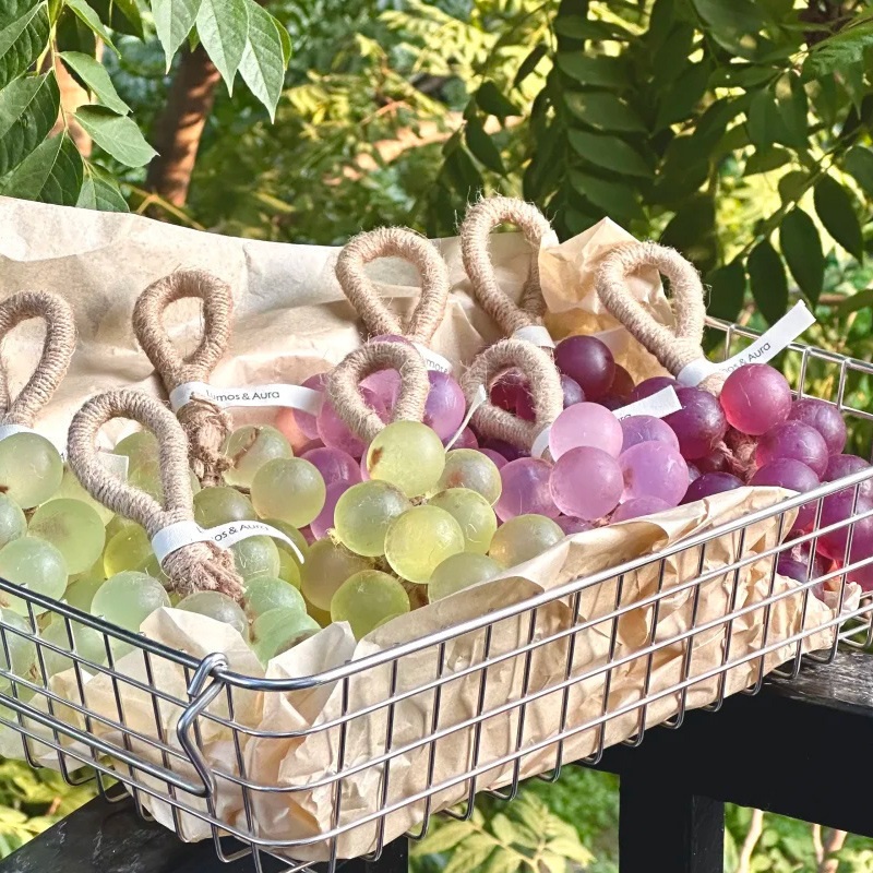 Crystal Grape Soap String – Handmade Moisturizing Grape-Shaped Soap for Bathroom Décor & Daily Cleansing