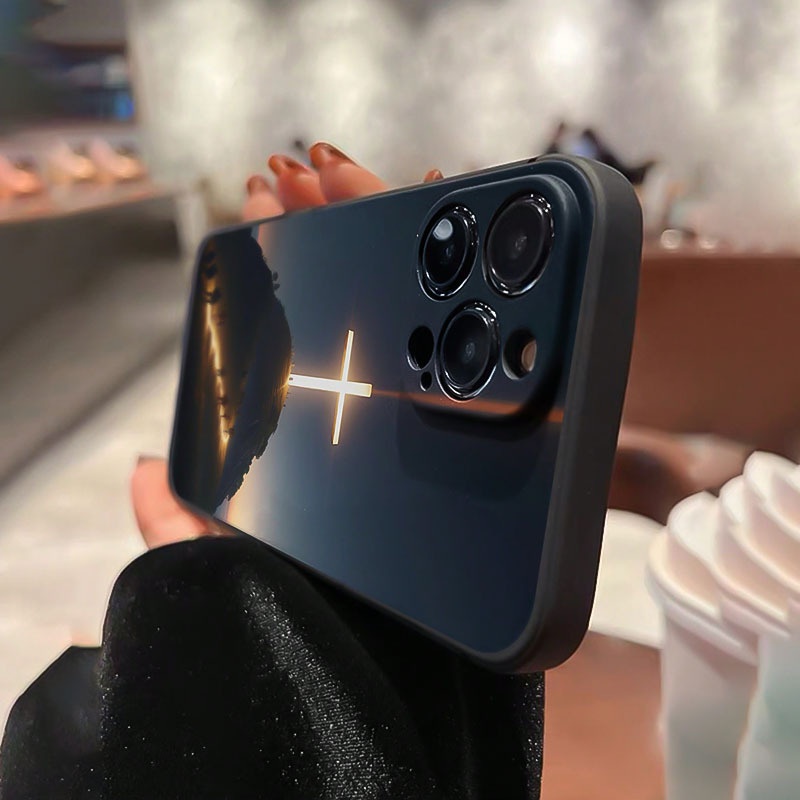 Cross Pattern Shockproof Phone Case Protection