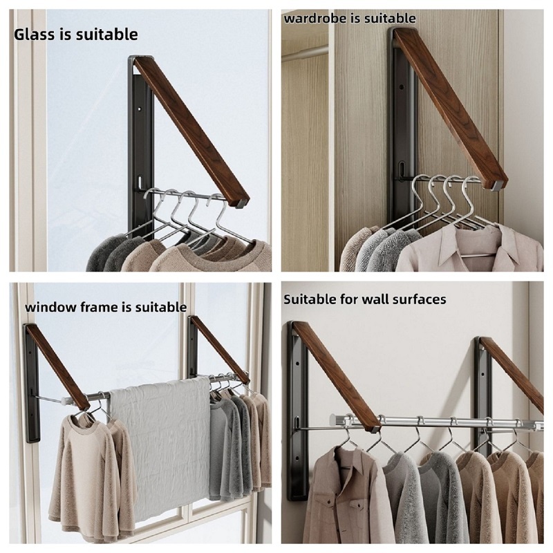 FoldAway™ Wall-Mounted Drying Rack