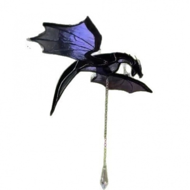 Flying Dragon Wind Spinner Hanging Outdoor Garden Decor