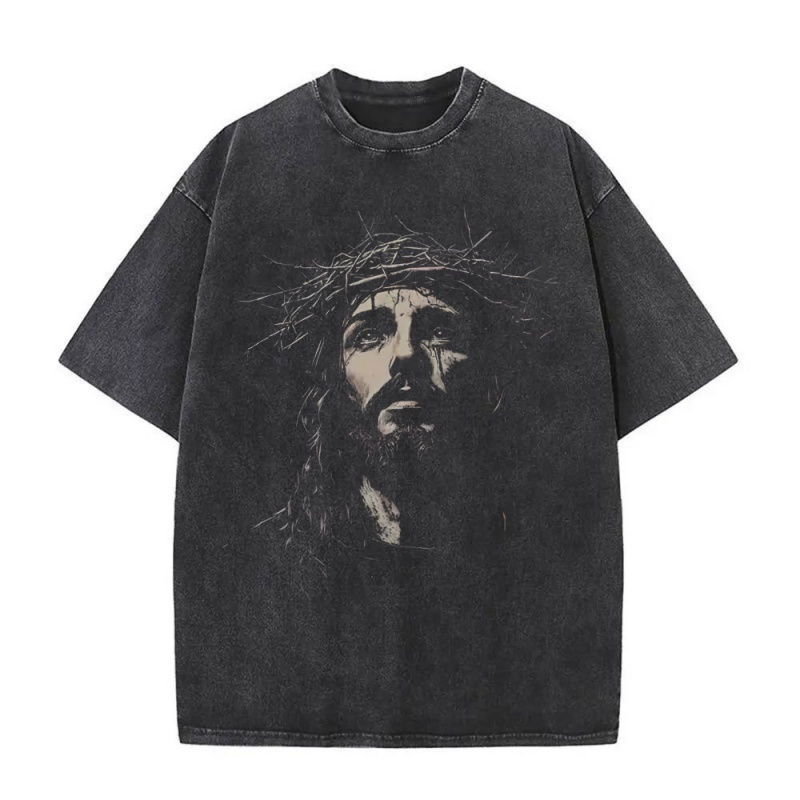 Jesus Crown of Thorns Graphic T Shirt