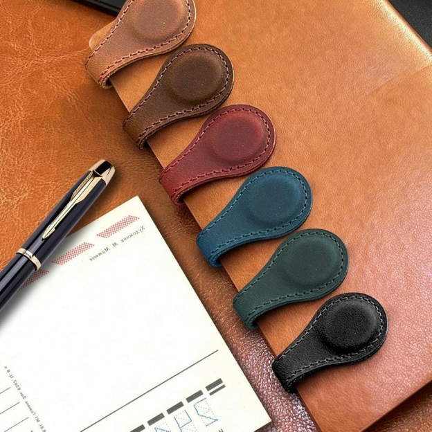 Luxury Leather Magnetic Bookmarks – Strong Hold Page Markers for Book Lovers