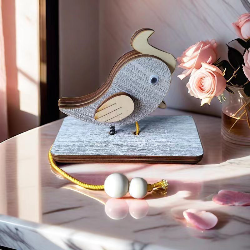 Woodpecker knocking on the doorbell