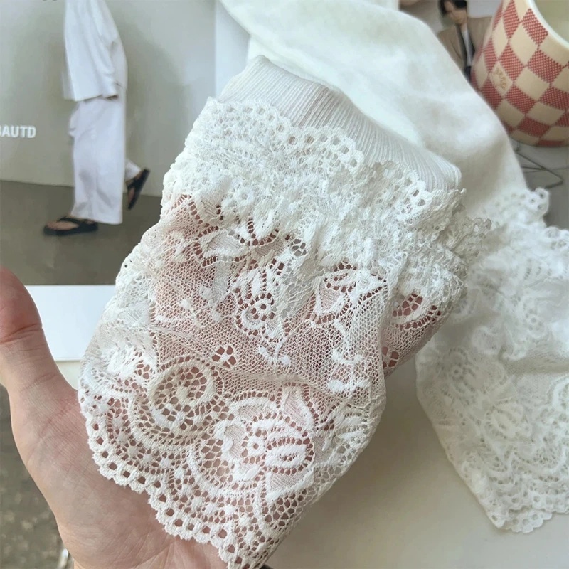 Lace Over The Knee Sexy Thigh High Women's Long Socks Cotton Lolit