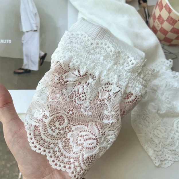 Lace Over The Knee Sexy Thigh High Women's Long Socks Cotton Lolit