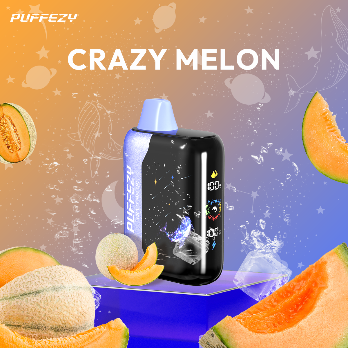 🔥PUFFEZY planet X 25000 PUFFS🎁（Gwieździste niebo w Twojej kieszeni! 🌟）