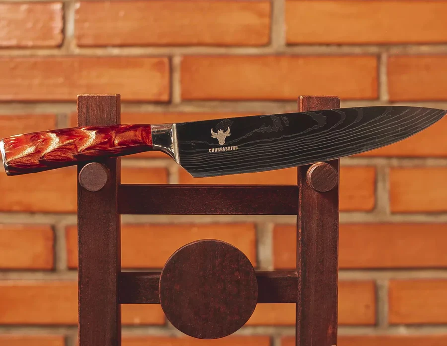 Nóż szefa kuchni 8" Stal Damasceńska Fuego