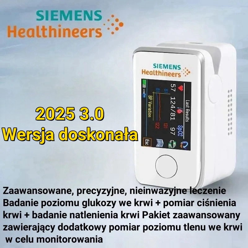 🌈2025 Innowacja w technologii badań medycznych: bezbolesny i nieinwazyjny przenośny glukometr firmy Siemens, monitorowanie poziomu cukru we krwi nigdy nie było tak proste!