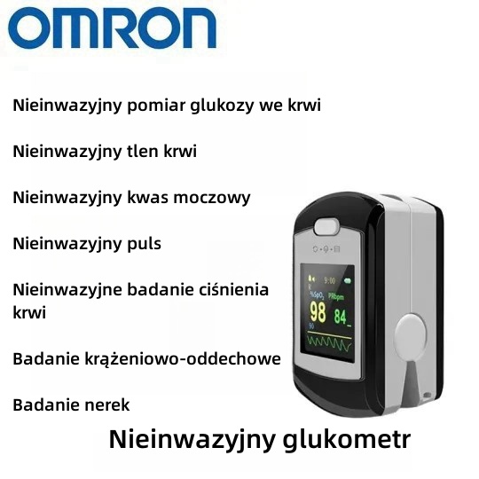 Nieinwazyjny glukometr Omron (pomiar w 5 sekund / dokładność 99%)