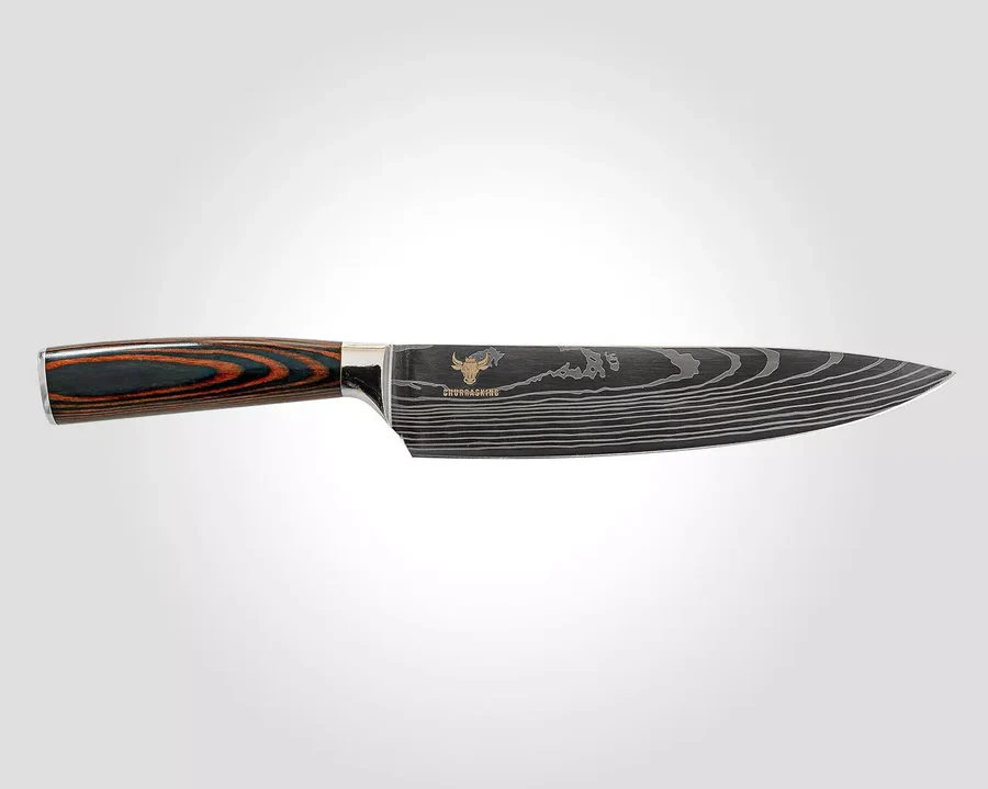 Nóż szefa kuchni 8" Stal Damasceńska Fuego