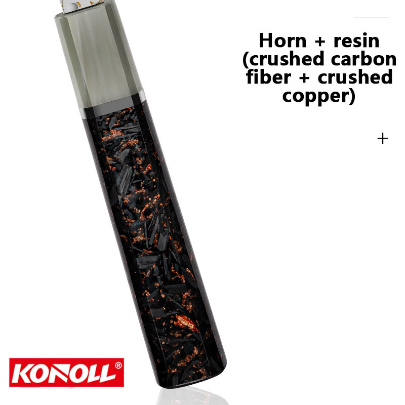 Cuțit personalizat de cupru Damasc VG10 Set de cuțite pentru sushi cuțit japonez - Cuțit de bucătărie cu mâner din cupru zdrobit din fibră de carbon din rășină