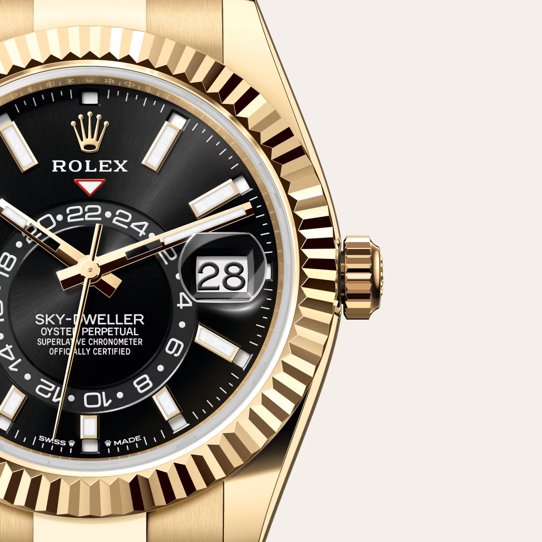 Rolex Sky-Dweller Oyster, 42 mm, žluté zlato