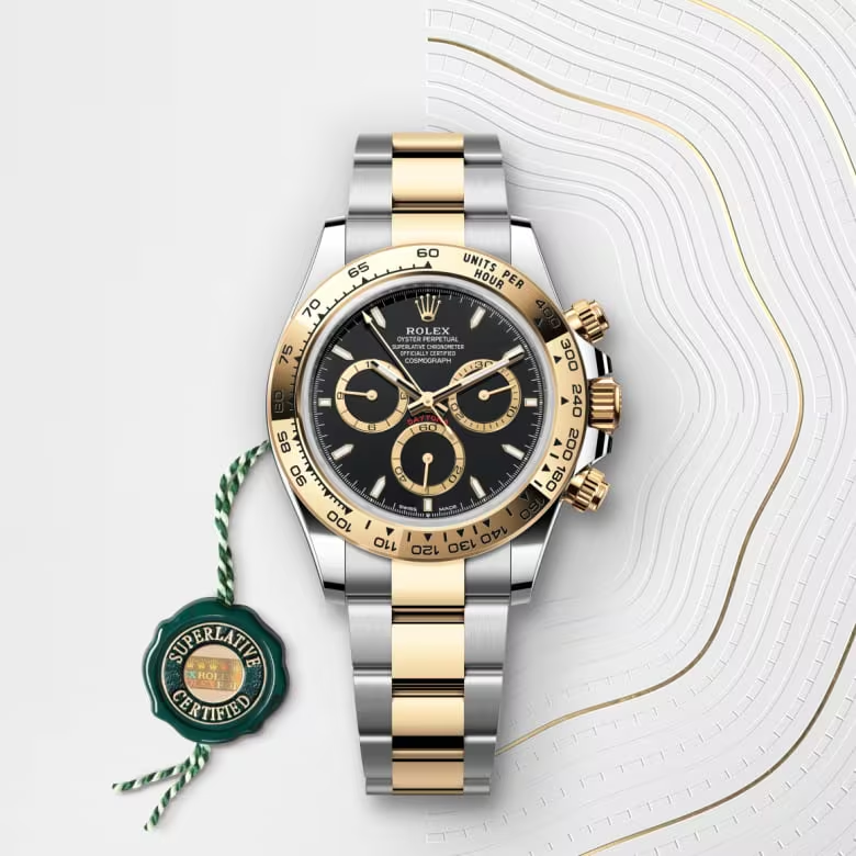 Rolex Cosmograph Daytona Oyster, 40 mm, ocel Oyster a žluté zlato