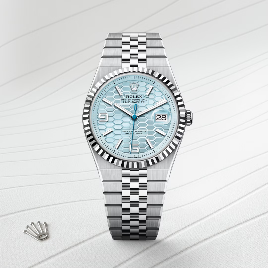 Rolex Land-Dweller Oyster, 40 mm, platina