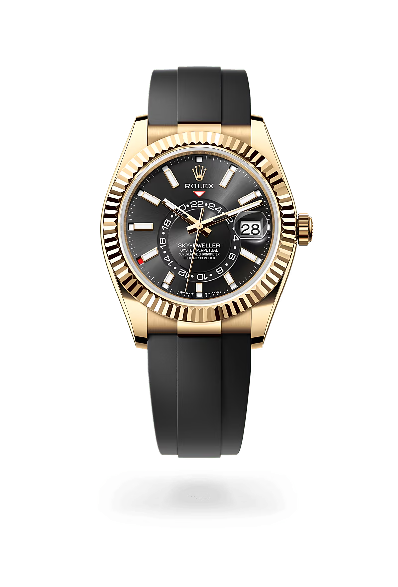 Rolex Sky-Dweller Oyster, 42 mm, žluté zlato