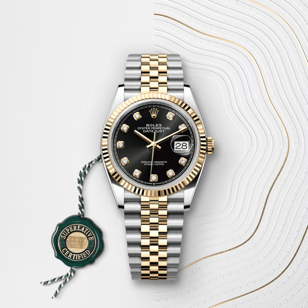 Rolex Datejust Oyster, 36 mm, ocel Oyster a žluté zlato